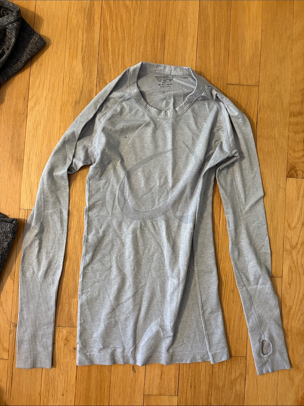 CRZ YOGA Long Sleeve Tops in Light Taupe, Charcoal, and Light Gray - Picture 2 of 13